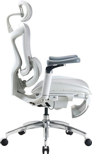 Крісло офісне з підставкою для ніг Sihoo DORO C300 Pro Mesh White with footrest