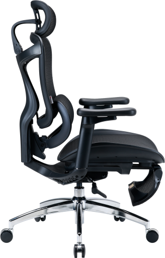 Крісло офісне з підставкою для ніг Sihoo DORO C300L Mesh Black with footrest