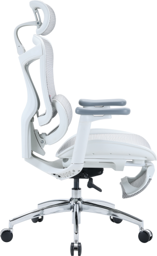 Крісло офісне з підставкою для ніг Sihoo DORO C300L Mesh White with footrest