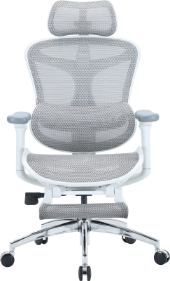 Крісло офісне з підставкою для ніг Sihoo DORO C300L Mesh White with footrest