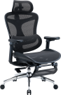 Крісло офісне з підставкою для ніг Sihoo DORO C300L Mesh Black with footrest