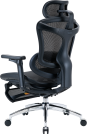 Крісло офісне з підставкою для ніг Sihoo DORO C300L Mesh Black with footrest