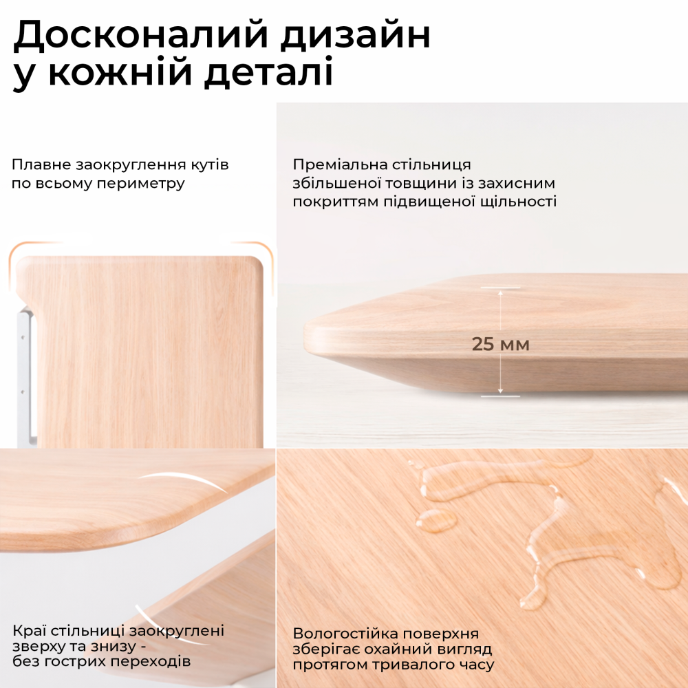 Комп’ютерний стіл з електрорегулюванням висоти Sihoo D07 1.6m Maple/White