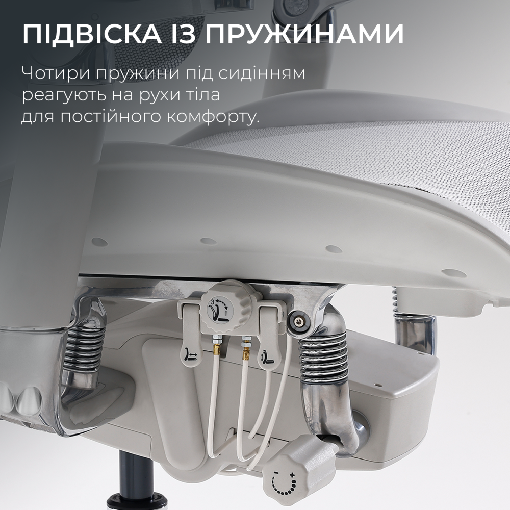 Крісло офісне Sihoo DORO S300 Mesh Light Grey