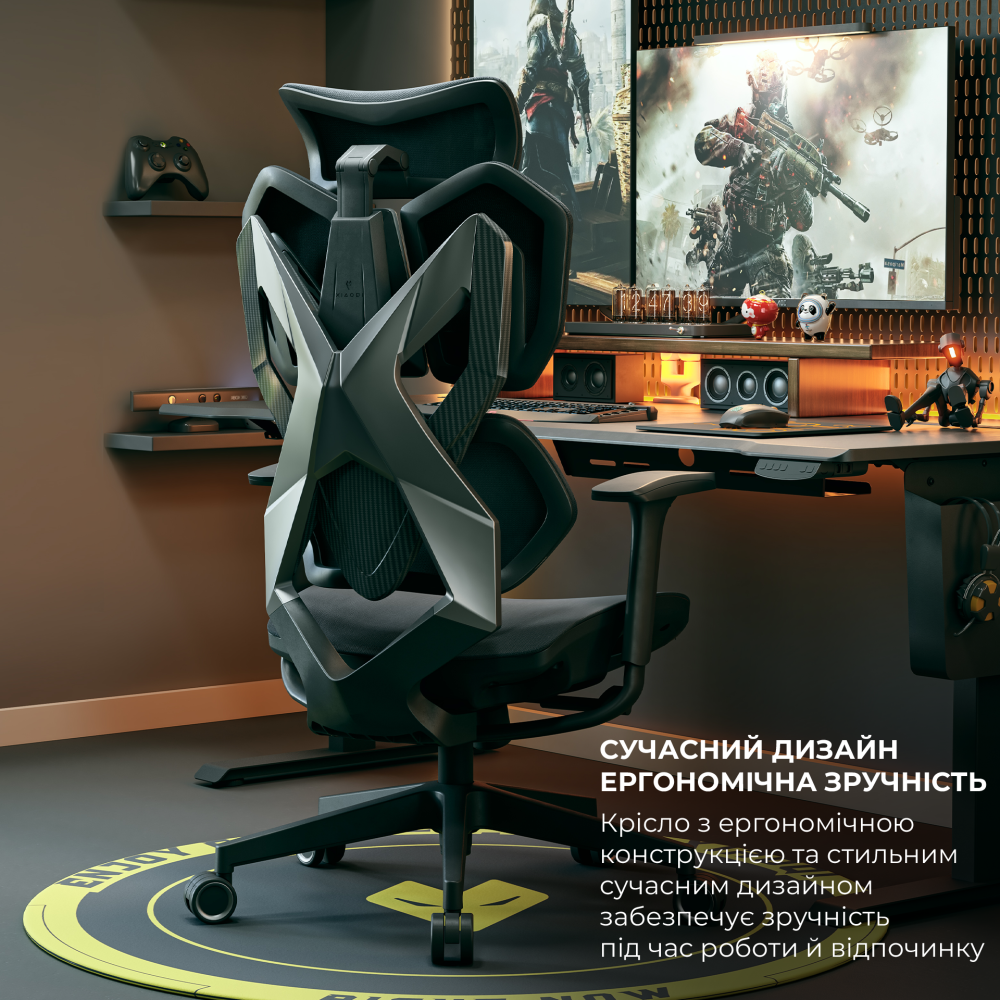 Крісло геймерське Sihoo Xallking X5C Mesh Black
