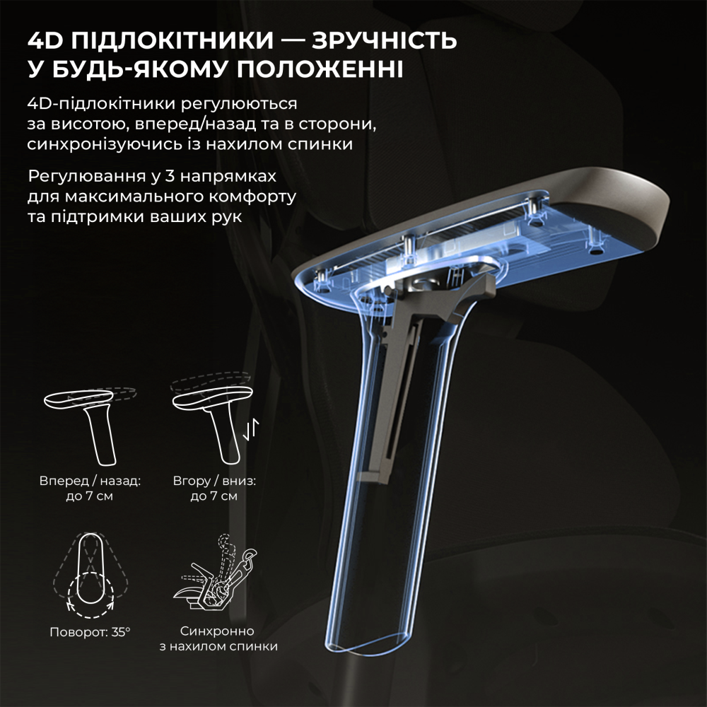 Крісло геймерське Sihoo Xallking X5C Mesh Black